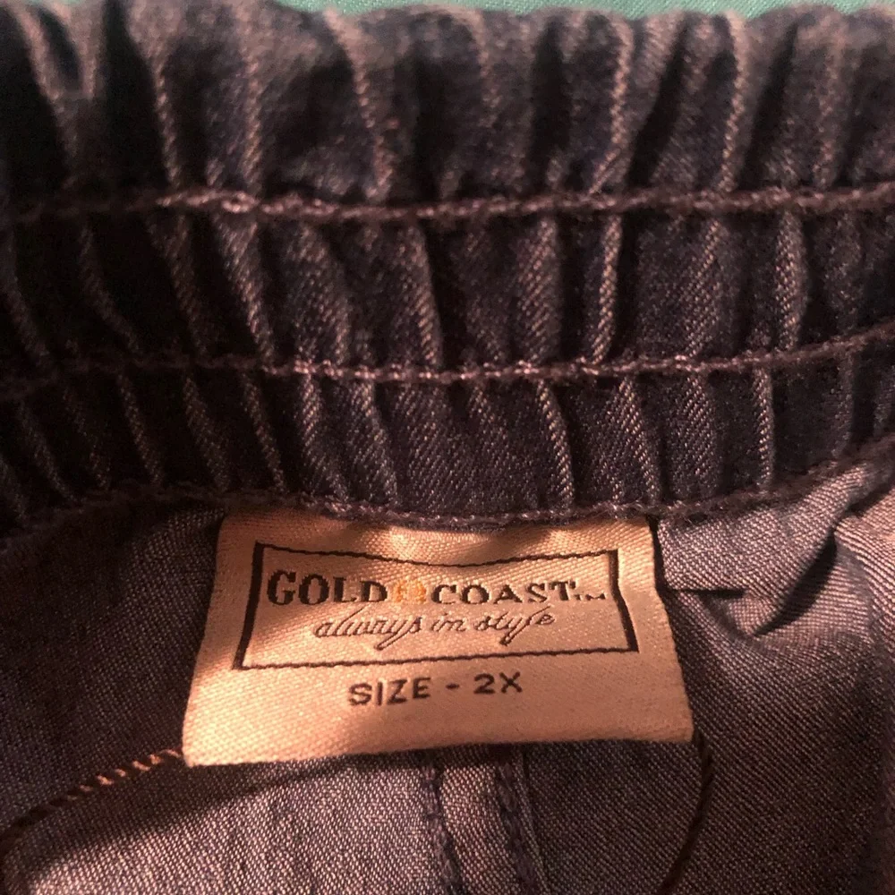 Women’s 2X Gold Coast Blue Palooza Stretch Pants (NEW) - Picture 7 of 8
